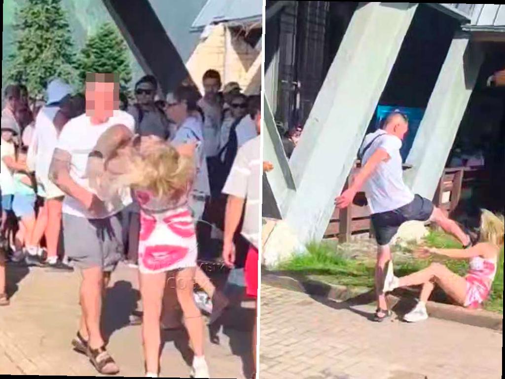 Драка в очереди на канатку в Сочи