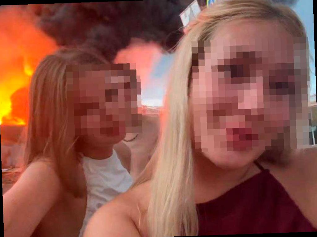 Две девушки, снявшие видео на фоне пожара в Сочи, стали объектом интереса полиции.