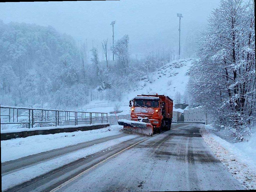 Сильный снегопад ожидается в горном кластере Сочи