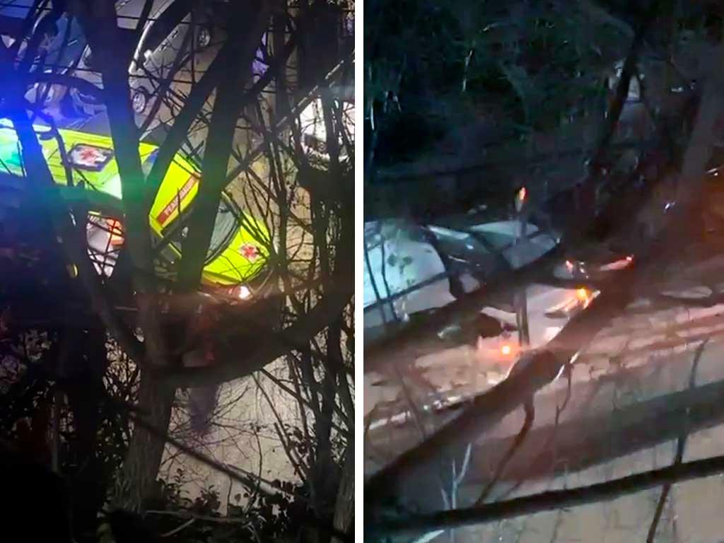 В центре Сочи столкнулись два автомобиля лицом к лицу