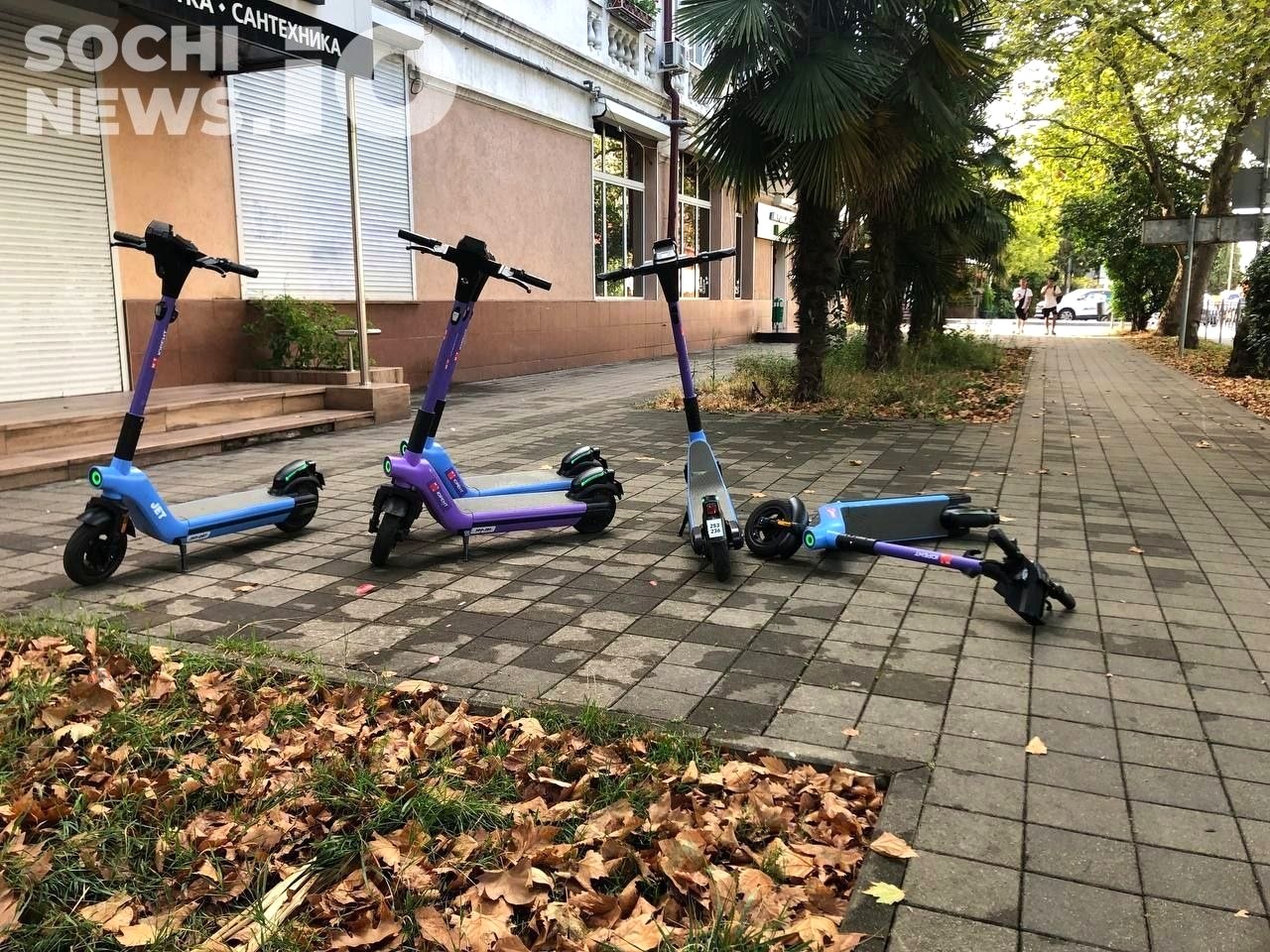 В Краснодарском крае вводятся штрафы за оставленные электросамокаты